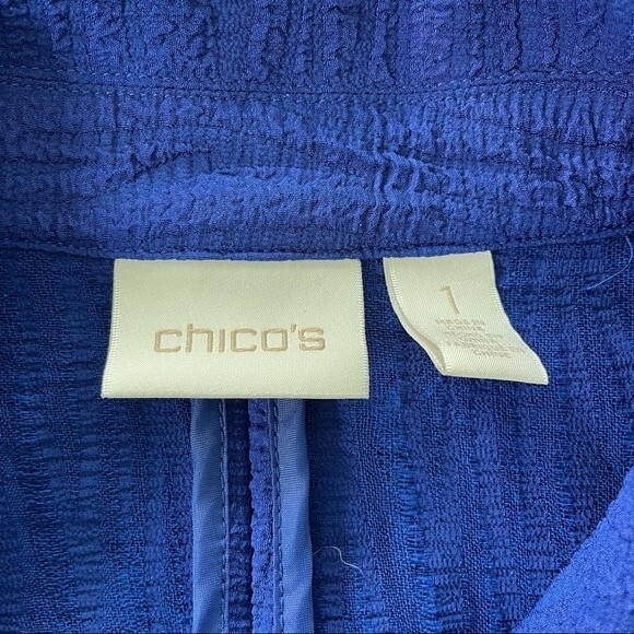 Chico’s Royal Blue Open Front Blazer Size Small ( 1 ) - Picture 3 of 7